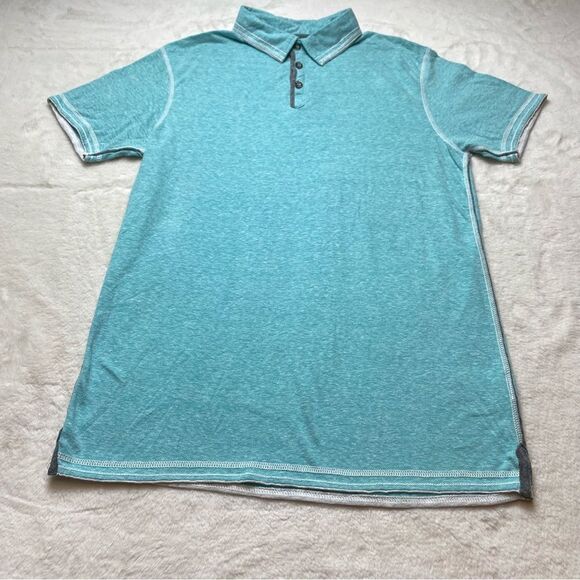 BKE Light Teal Polo Shirt Size Medium - Picture 1 of 9